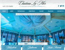 Tablet Screenshot of chateaulamercatering.com
